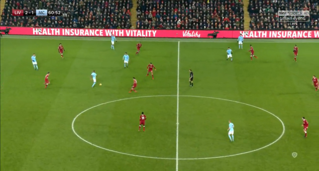 Liverpool pressing (Mané's goal)